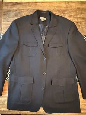Daniel Cremieux Signature Collection wool jacket blazer navy